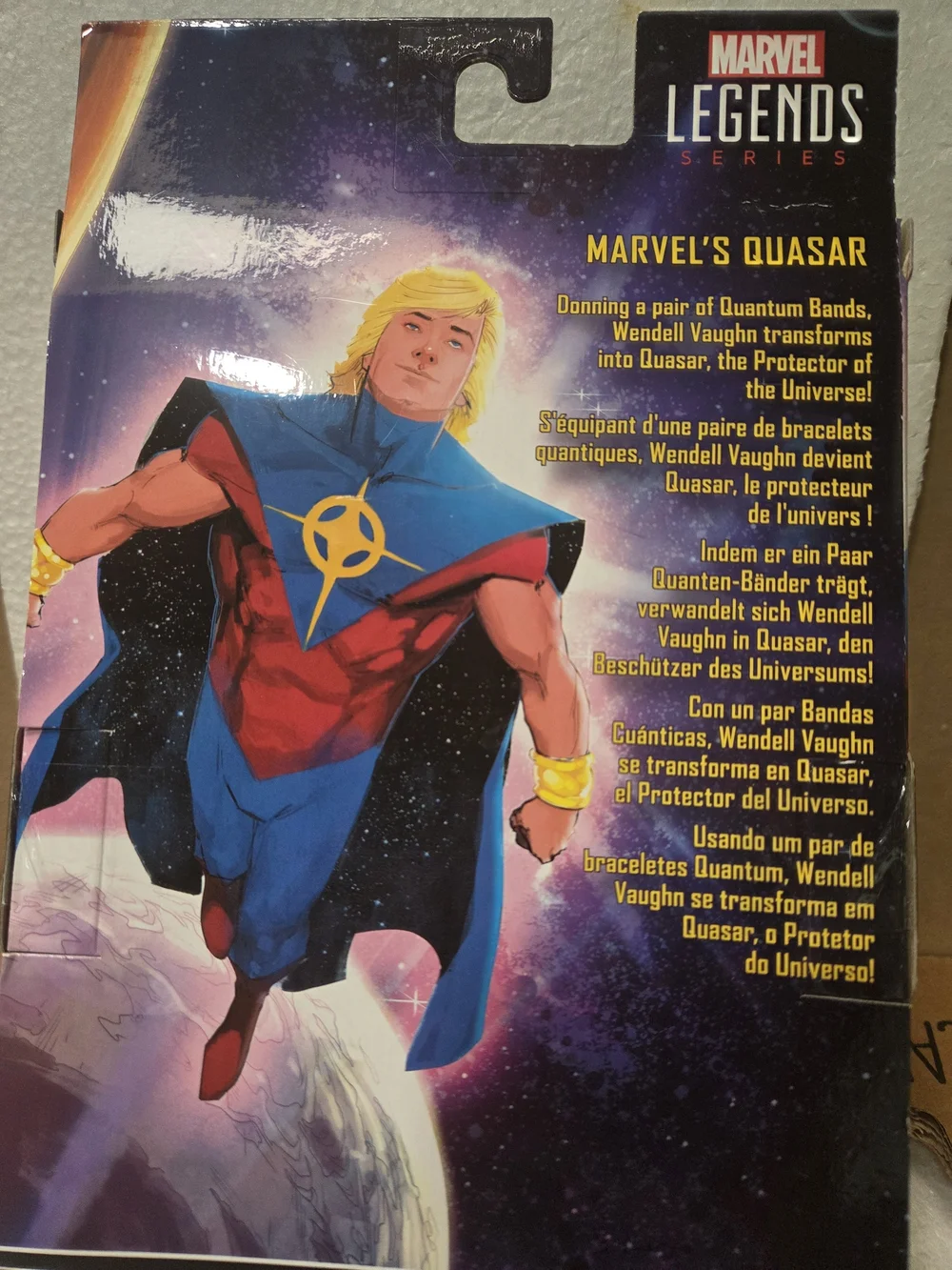 Marvel Legends Series Quasar Action Figure - Red & Blue 6
